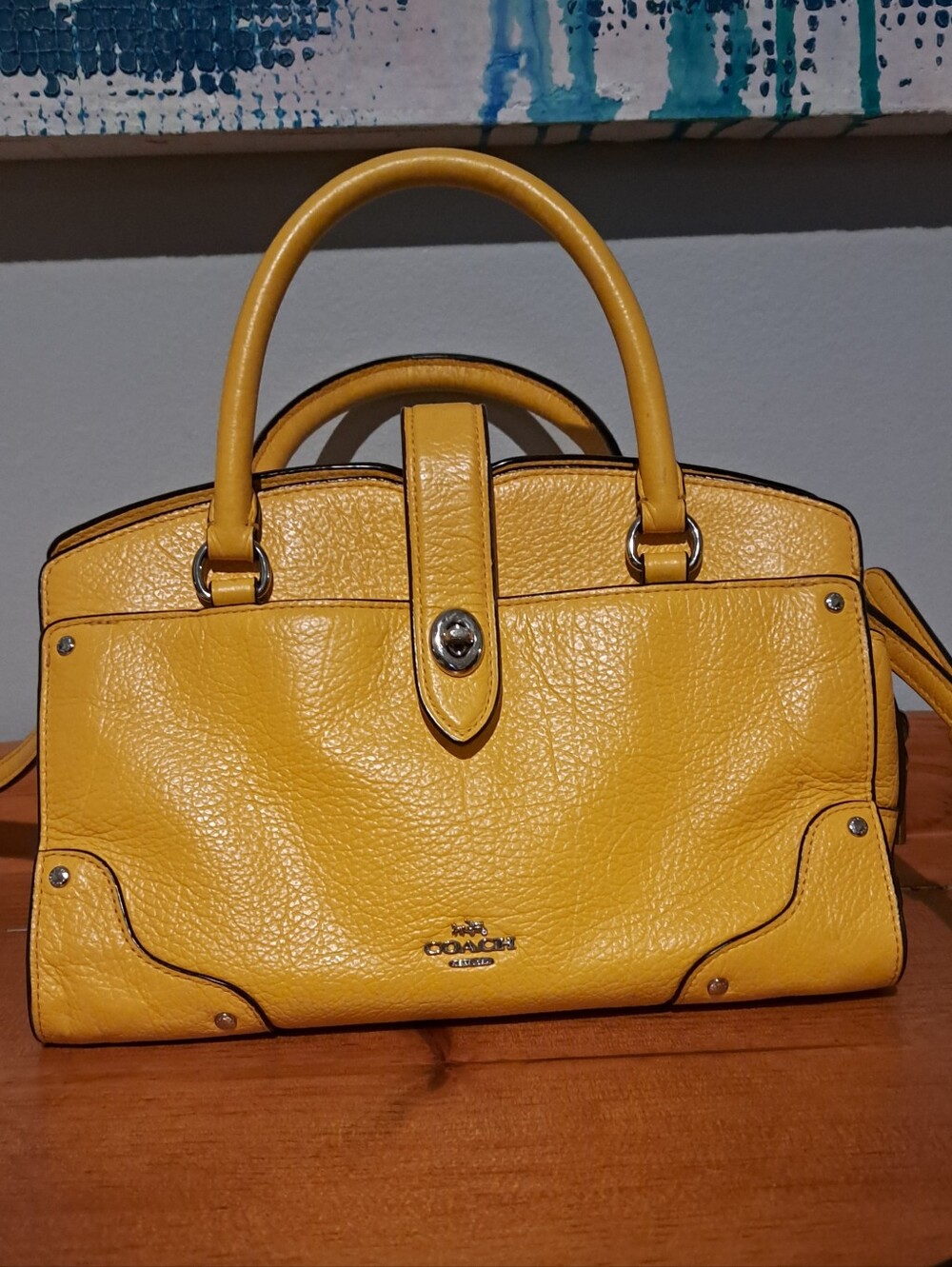 Coach Mercer Satchel 24 Yellow